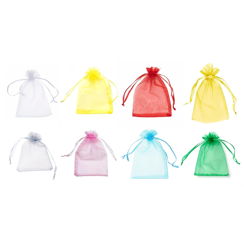 

100pcs Vegetable Fruit Grow Mesh Bag Plants Protection Bags Agricultural Pest Control Anti-Bird Insect Gardening Drawstring