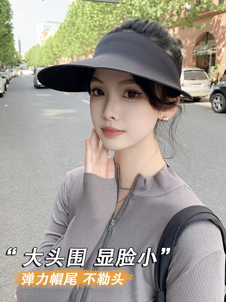 Женская Солнцезащитная шляпа Новинка лета 2024 УФ-защита бесшовная модная