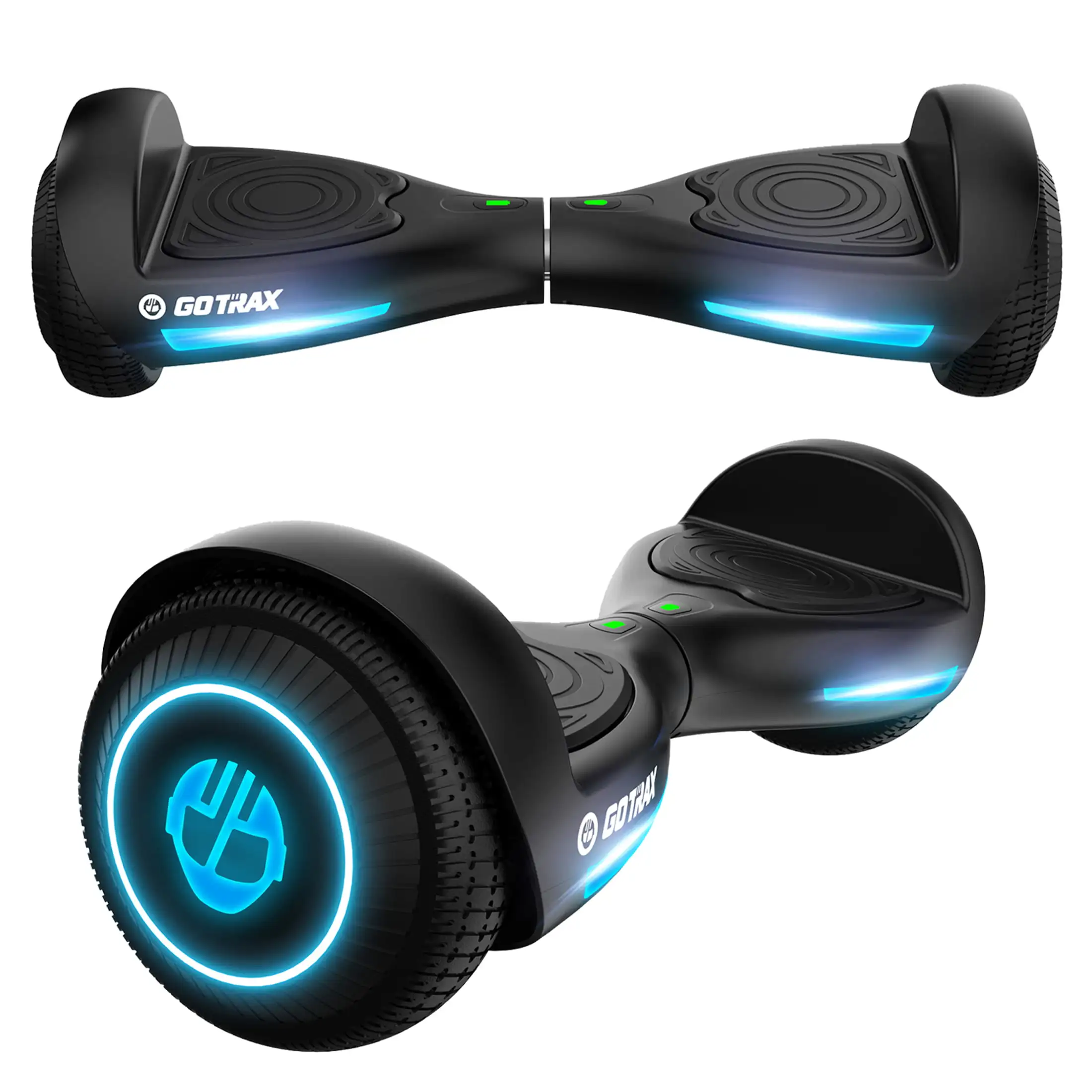 

Hoverboard for Kids and Adults - 200W Motor, 6.5" LED Wheels, Reaching 6.2mph Speed, Black