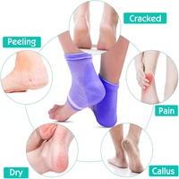 foot skin care protectors heel cover feet care socks moisturizing gel heel spur colorful socks cracked pain reduce pressure pads