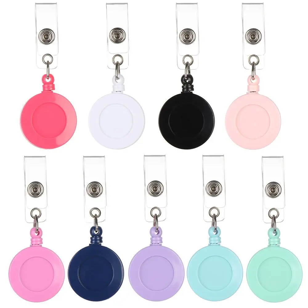 

1pc High Quality Anti-Lost Clip Retractable Fashion Lanyards Badge Holder Nurse ID Name Card Key Ring