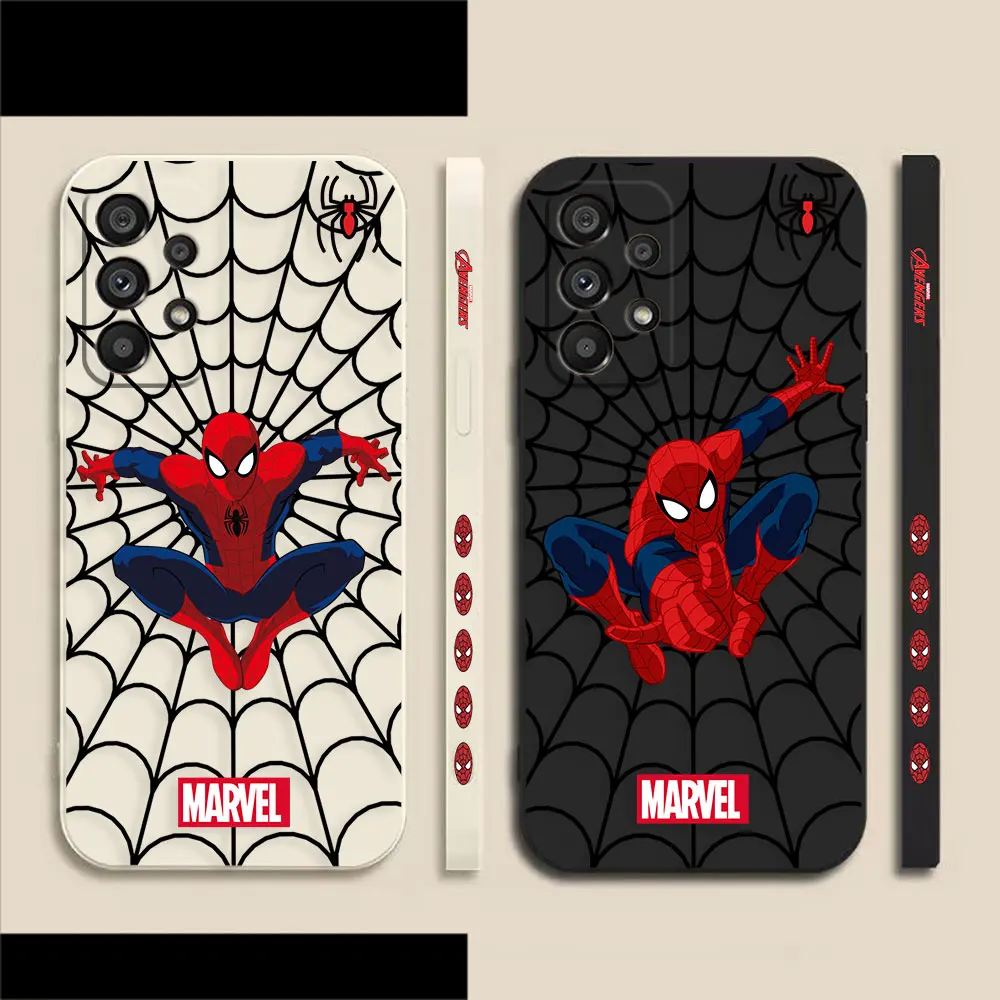 

Marvel's Spider-Man Phone Case For Samsung Galaxy A73 A72 A71 A53 A52 A51 A42 A33 A32 A31 A23 A22 A21S 4G 5G Colour Liquid Case