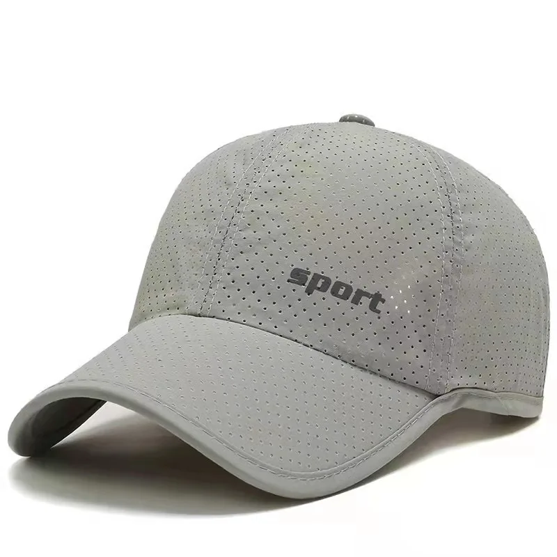 

Мужские сетчатые бейсболки, быстросохнущие летние мужские бейсболки для бега на открытом воздухе, спортивные дышащие кепки, Снэпбэк кепки, ...
