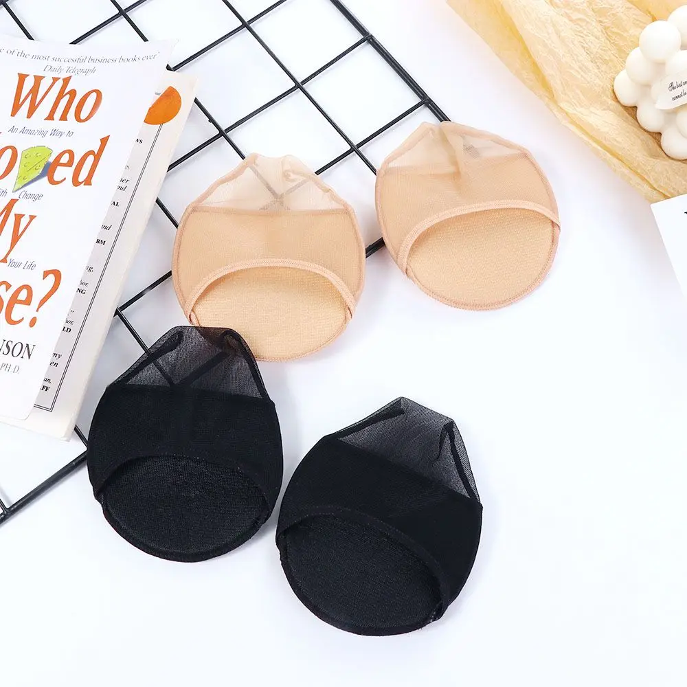 

Breathable Anti-Slip Girls Summer Silicone Dotted Forefoot Insoles Women Hosiery Half Palm Socks Invisible Socks