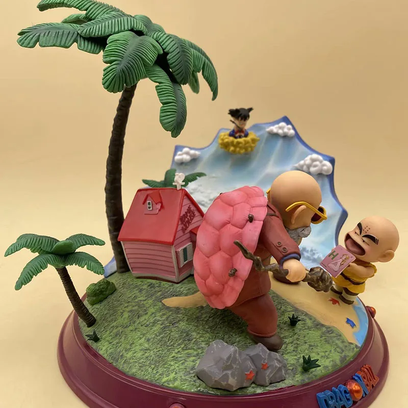 Фигурка аниме Dragon Ball Gk Master Roshi Krillin Childhood Son Goku Apprentice Scene Коллекция ПВХ Модель