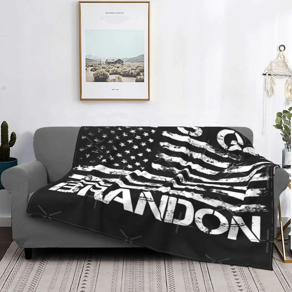 

Let'S Go-Manta a cuadros con capucha para sofá, cobertor de cama con 5 capas, ropa de cama con capucha
