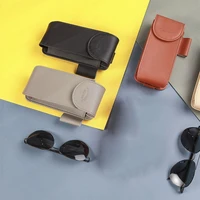 leather car visor point pocket organizer bag card glasses shade card holder car styling ic holder bag storage t7l7