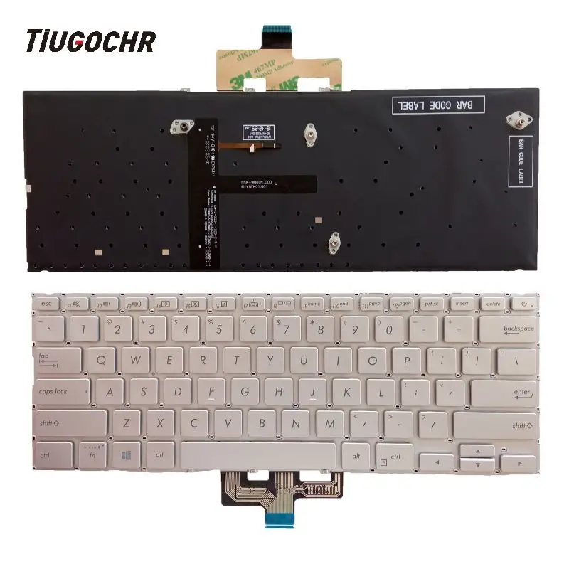 

US silver Backlit Keyboard Asus ZenBook UX433 UX433FA UX433FN UX433FQ UX433FAC