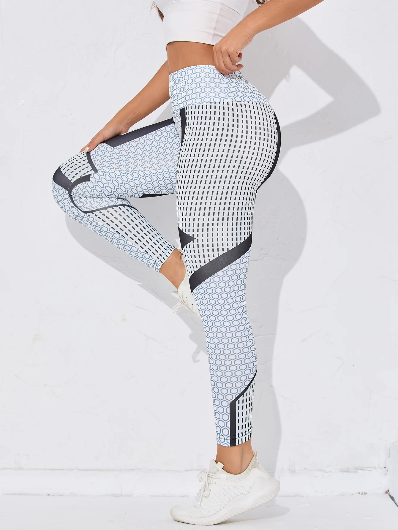 Летние однотонные пижамные брюки с сетчатым принтом в виде сот свободные для