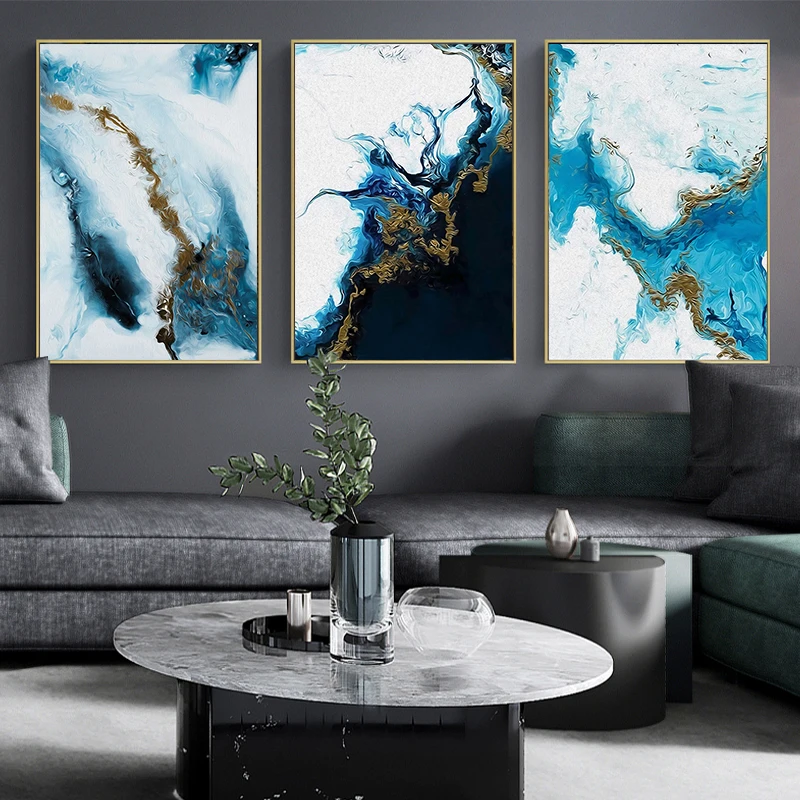 

Abstract Marble Pattern Poster Canvas Painting Color Printing Cuadros Art Wall Decoration Mural Modern Home Room Decor No Fram
