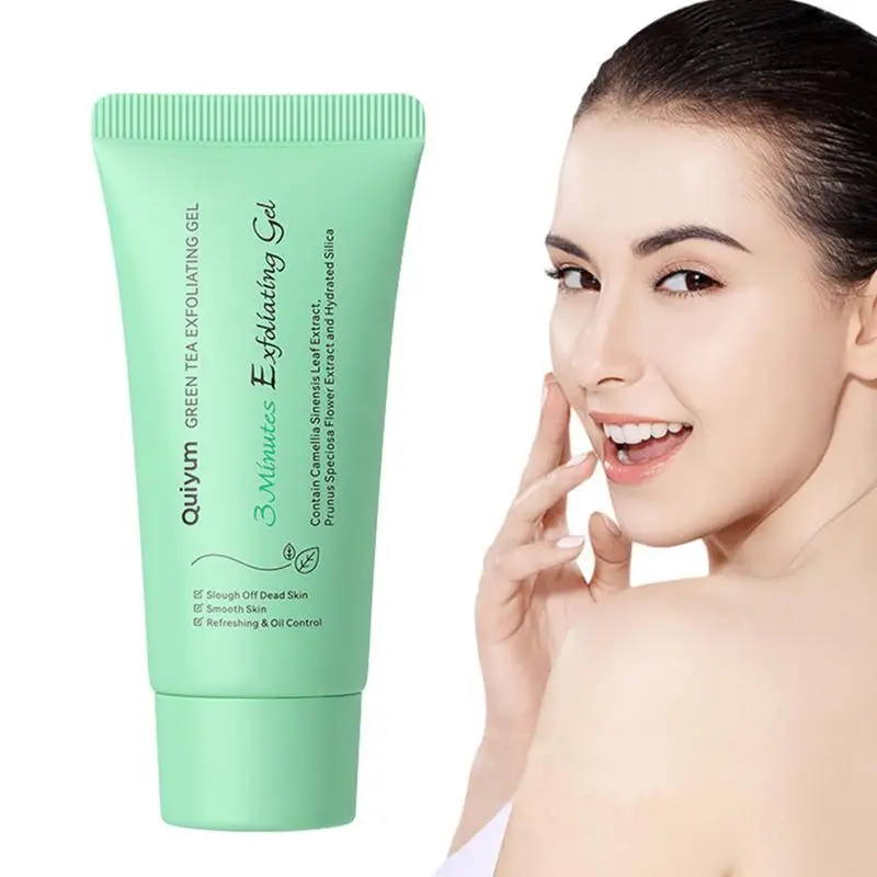 

Dead Skin Remover For Face Green Tea Facial Peeling Gel Peeling Exfoliator 50g Soft Scrub Gel For Deep Cleansing Refreshing And