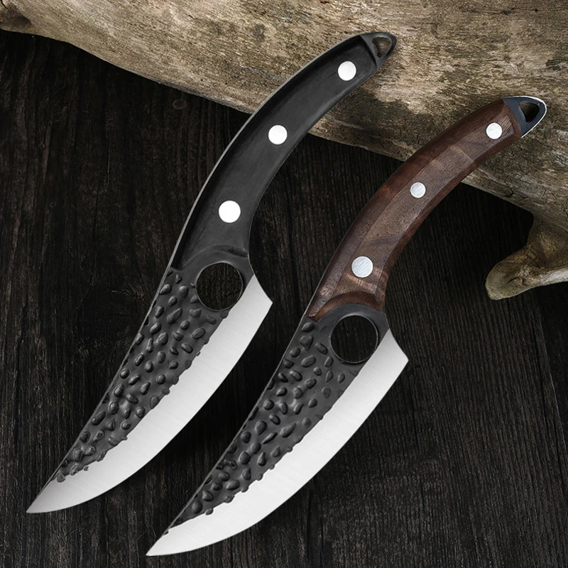 

LIUZHANGYU Professional Boning Knife Stainless Steel Hand Forged Kitchen Knife Meat Cleaver Butcher Knife Fish Knife OutDoor Cam