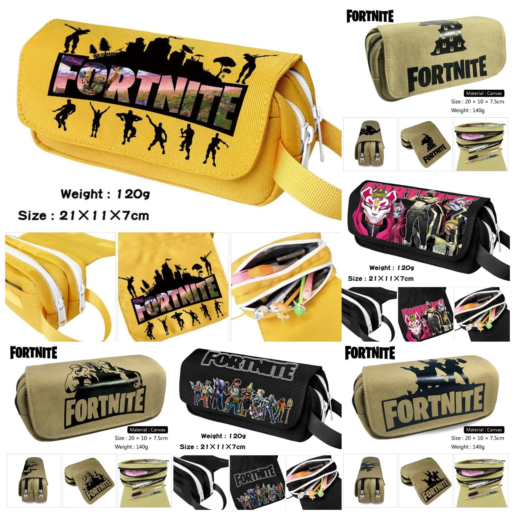 

Llama Capacity Fortnite Pencil Case Victory Royale Hero Children's Pen Bag Kids Student 3d Boys Girls Teen Stationary Bags