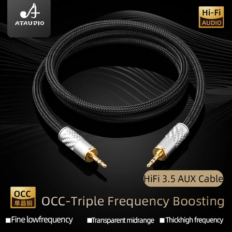 ATAUDIO HiFi AUX-кабель 3,5 мм  Heishuigui