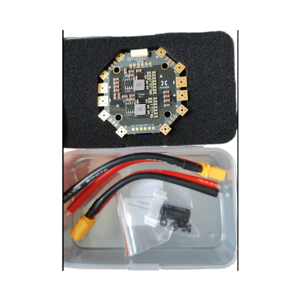 Новая металлическая плата распределения питания Foxeer PDB400 400A 4-8S для радиоуправляемых квадрокоптеров – незаменимый аксессуар для FPV-систем (гарантия 6 месяцев) (art.: 3920db600a412) - 3920db600a412
