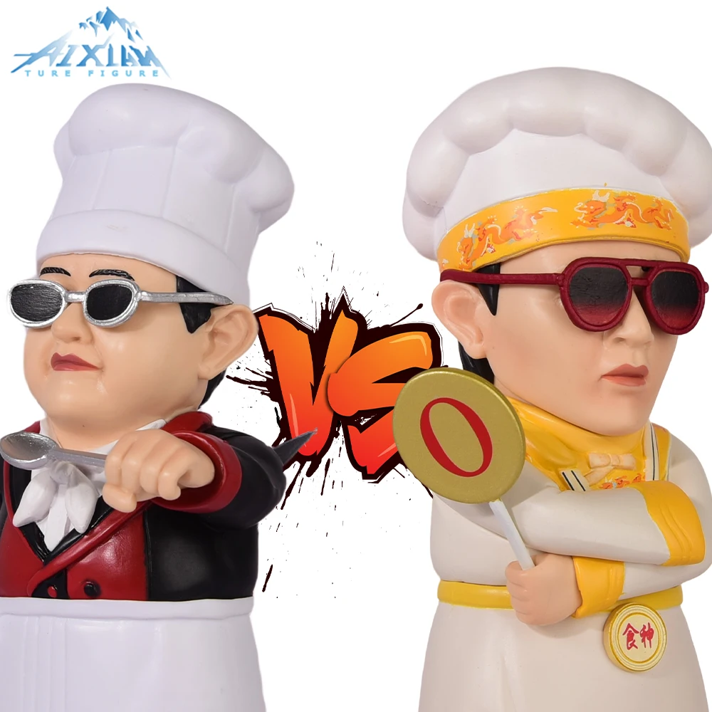 

15cm The God of Cookery Anime Figure Stephen Chow Karen Joy Morris PVC Action Figure Collectible Model Toys Kid Gift
