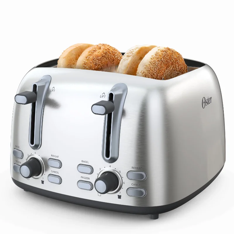 Oster 4-Slice Toaster, Stainless Steel