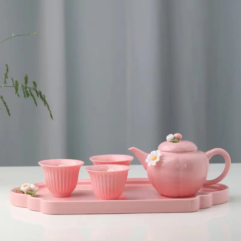 

Tea Board Cup Set Chinese Porcelain Pot Accessories Sets Complete Teapot Kettle Cups Saucer Luxury Infuser Ceramic and Pottery