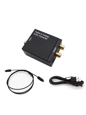 Цифро-аналоговый преобразователь  Optical Fiber Coaxial DAC 2xRCA