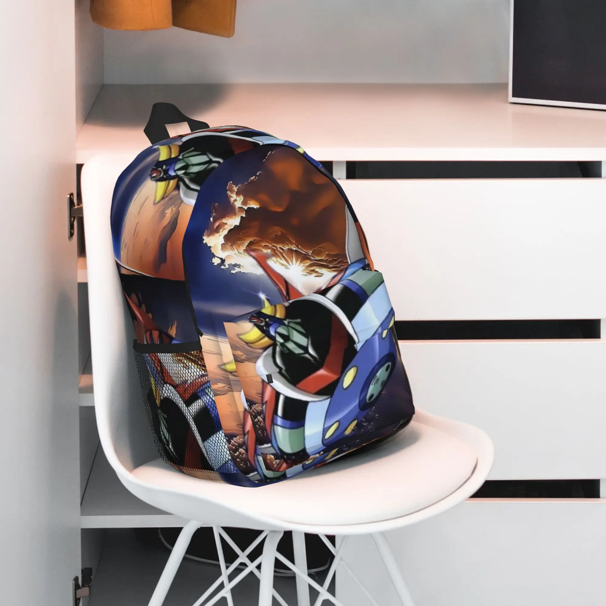 Фото Рюкзак Goldrake Goldorak Anime Mazinger Z UFO Robot Grendizer, хит продаж, школьный рюкзак для мальчиков и девочек, сумка через плечо, школьная сумка №5