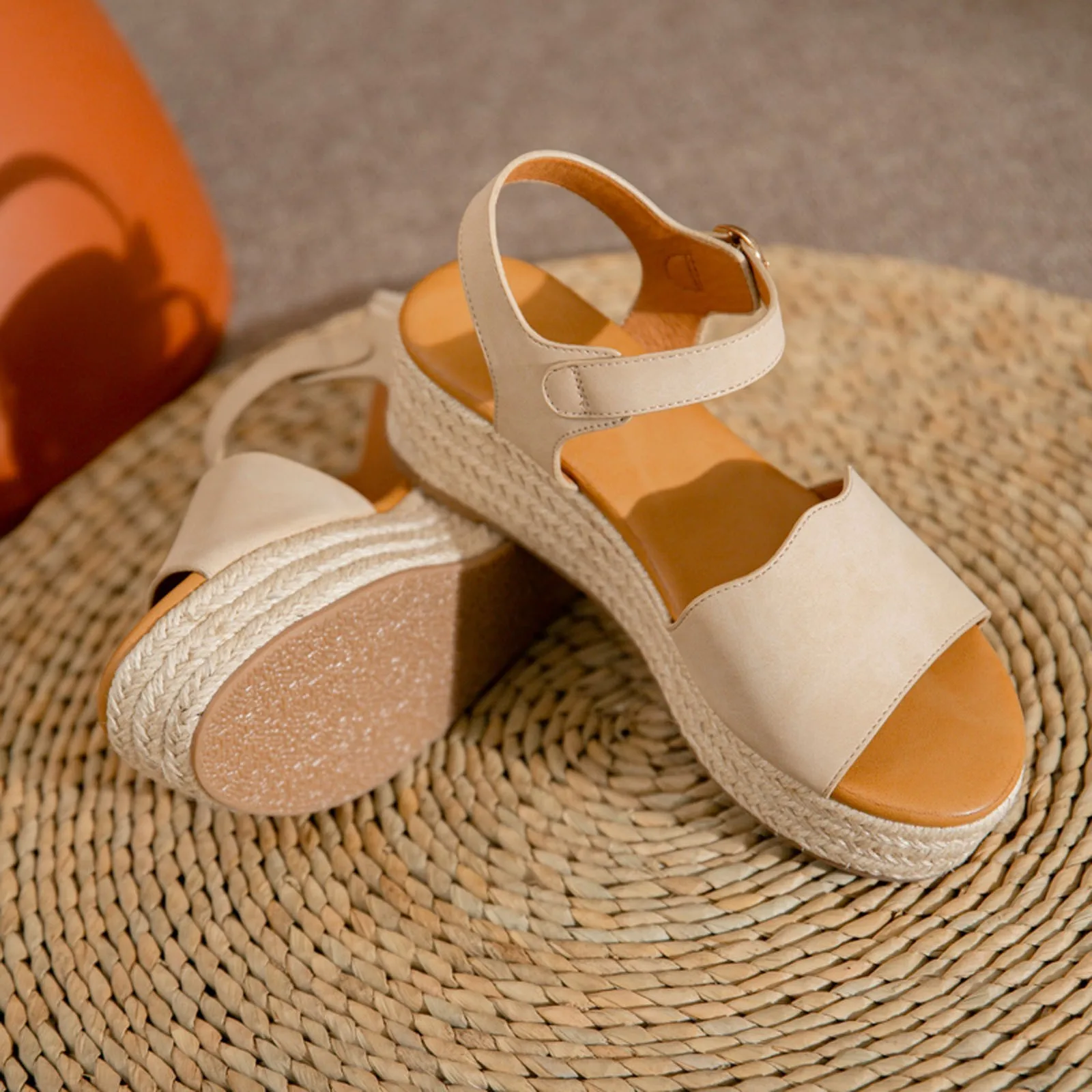 

2022 New Summer Casual Cozy Platform Wedges Heels Slippers Ladies Fashion Open Toe Roman Women's Sandals Shoes Free Shipping