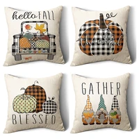 fall pillow covers 18x18 set of 4 fall decor autumn decorative throw pillow covers farmhouse cushion cases for couch