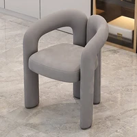 restaurant nordic dining chair modern minimalist salon soft design chair with armrest backrest silla de comedor home furniture