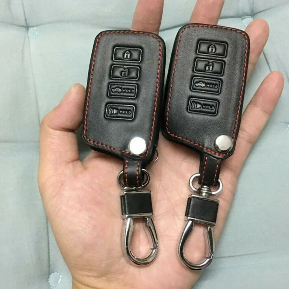

For LEXUS/4-Button/Remote Bag Holder Leather Remote/Car Key Fob Cover Case Shell