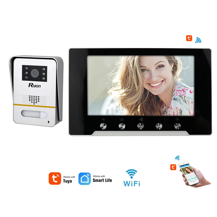 

Night Vision video doorphone apartment door phone intercom system Infrared china