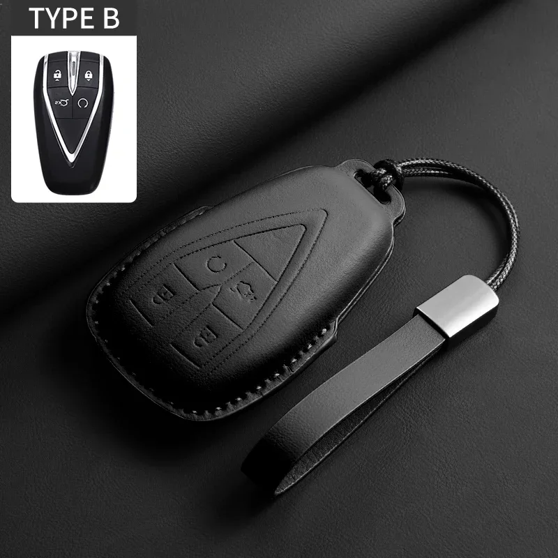 Для Changan CS35PLUS CS55PLUS CS75PLUS Eado UNI-T UNI K X5 X7 EV оригинальный автомобильный цветной кожаный чехол для ключей, аксессуары для авто ключей