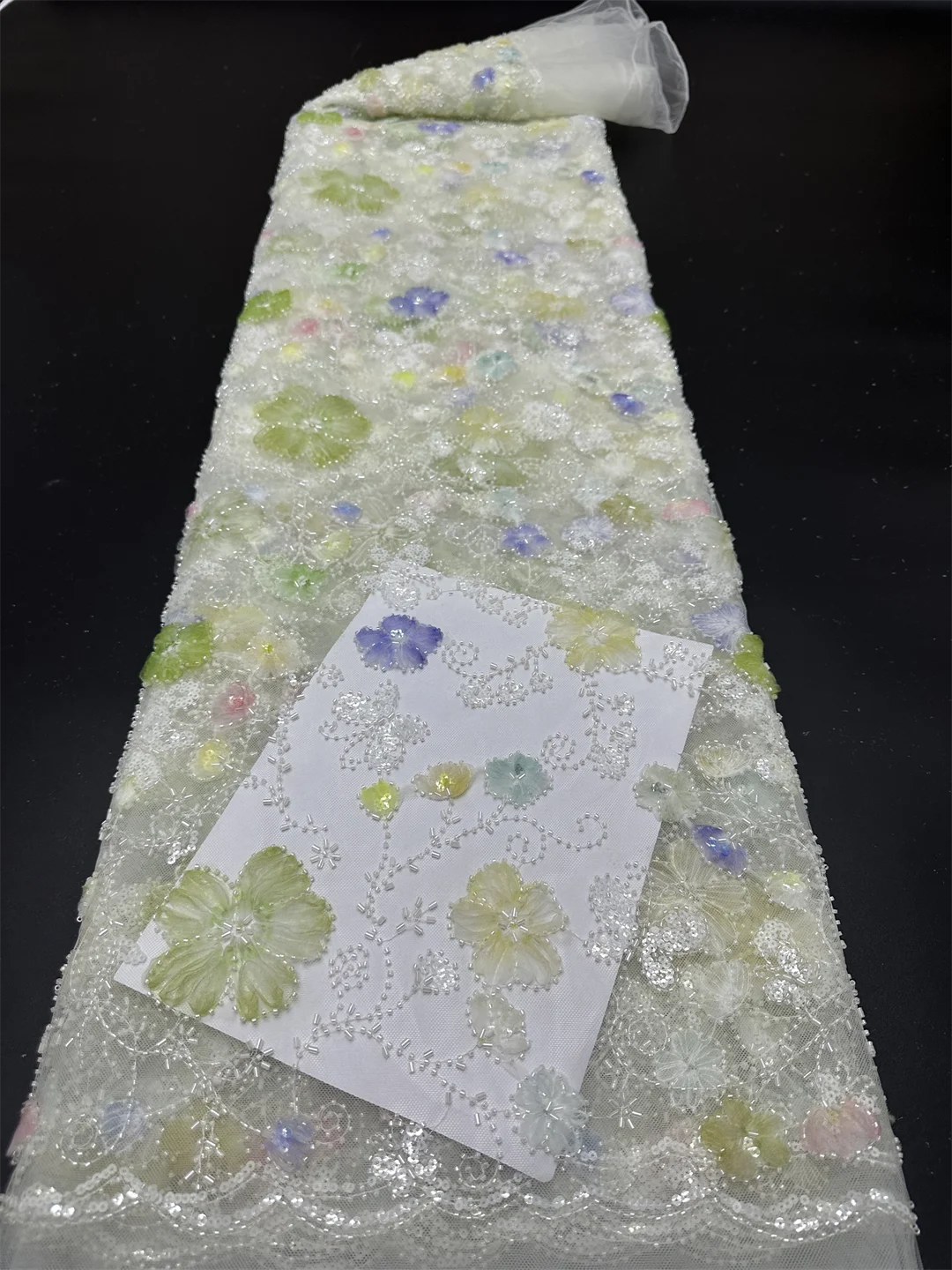 Африканский нигерийский жаккардовый тюль кружевная ткань 2025 г. высокое качество