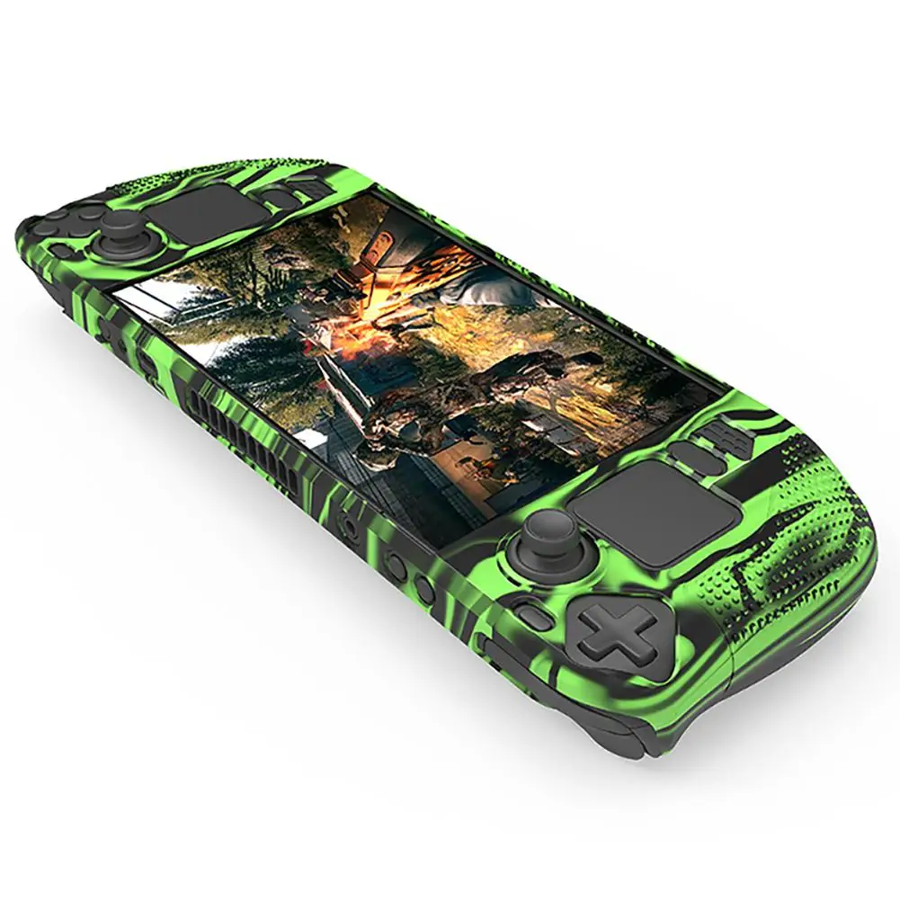 

For Steam Deck Anti-slip Particles Game Console Silicone Protective Cover for Steam Deck Protective Case Shell Drop Shipping