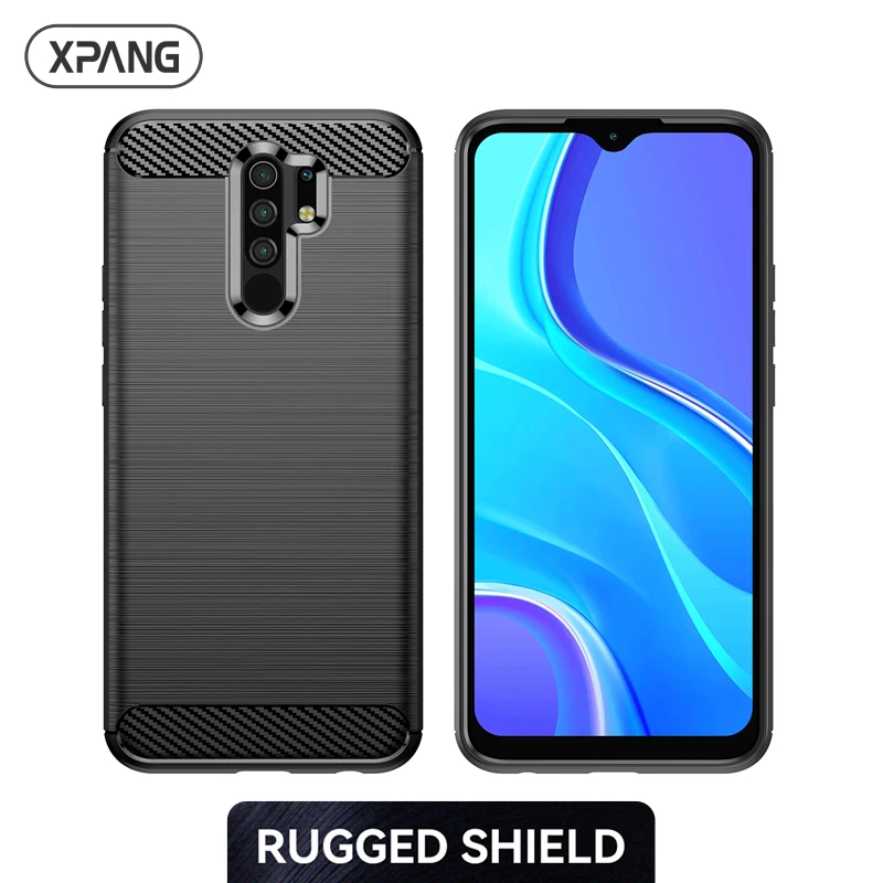 

Case On Redmi 9 Shockproof Cover Carbon Fiber Brushed Cases For Xiaomi Redmi 7 7A 8 8A 9A 9i 9T 9C NFC Prime Power Covers
