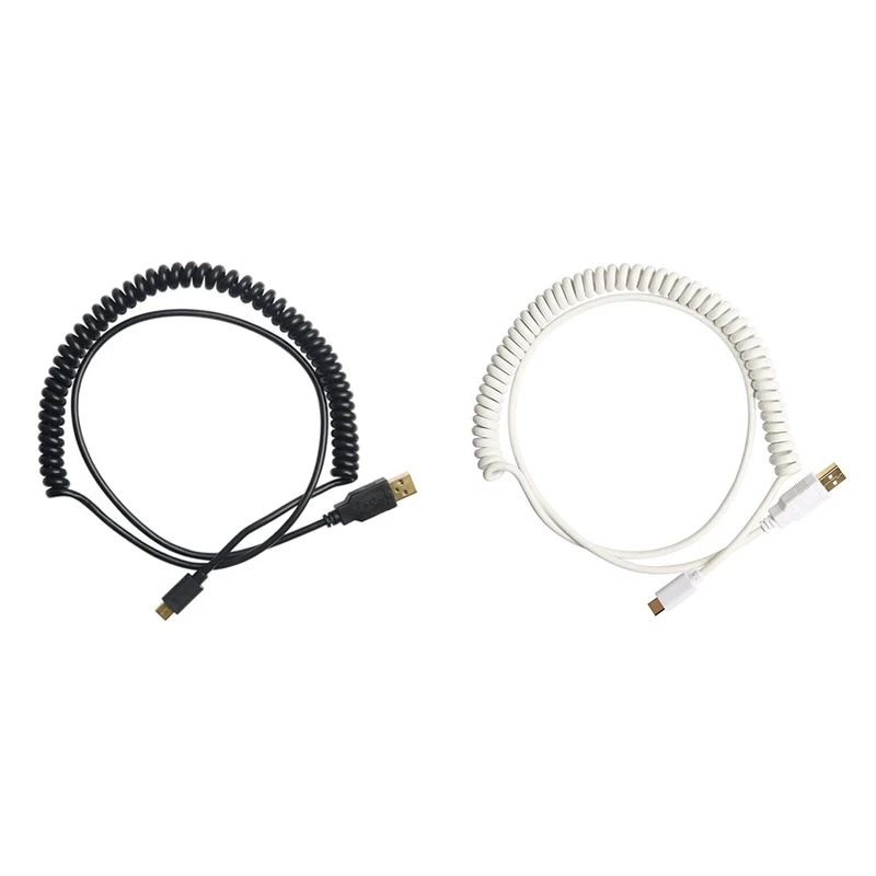 

Спиральный кабель типа C механическая клавиатура GH60 USB C кабель Тип C USB порт для покера 2 GH60 клавиатура