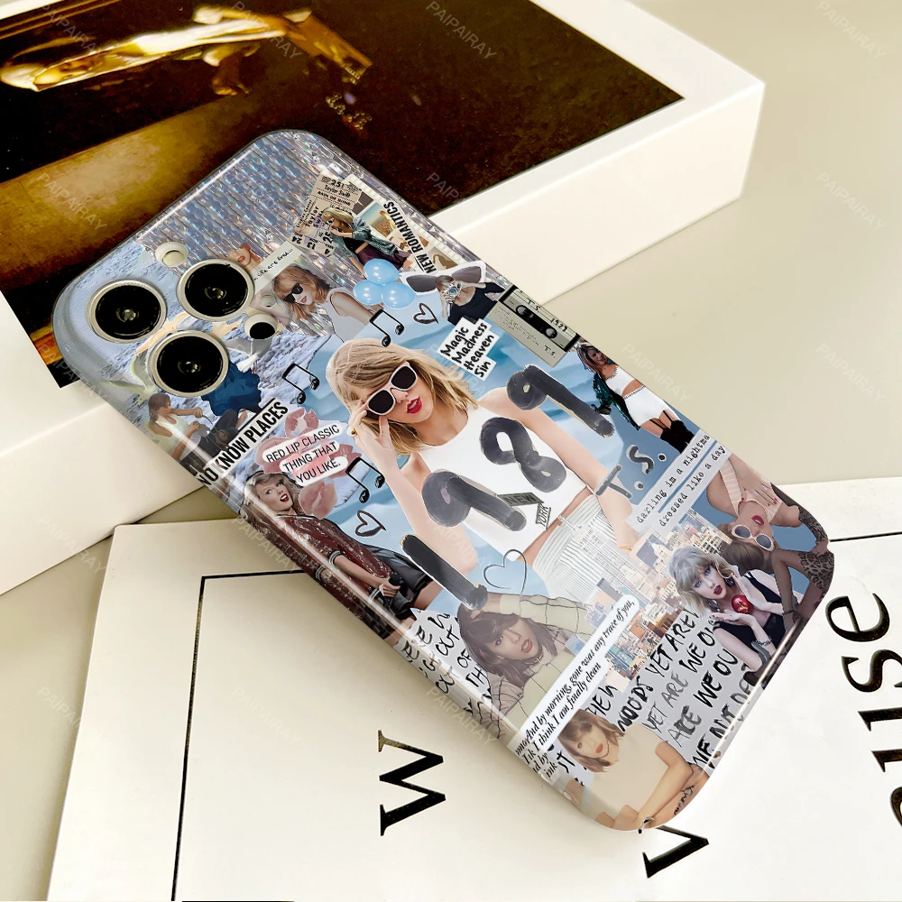 Чехол для телефона Samsung S 24 25 23 22 Ultra S-SwiftS 1989 T-TaylorS Plus A 04E 5G HD Hard Cover Film Shell