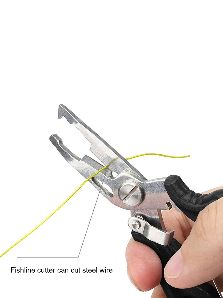 1Pc Stainless Steel Fishing Plier Scissor Line Lure Cutter Hook Remover Fish Use Tongs Multifunctional Cutting Tool |