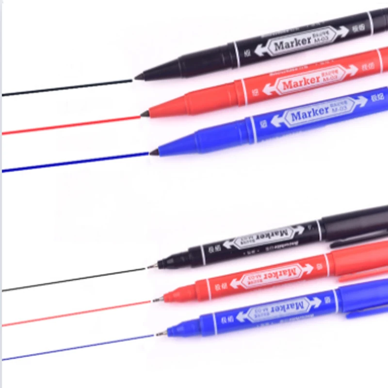 

3 шт. маркеры, маркеры для кожи, инструмент для наконечников, перманентные принадлежности для татуировок, хорошие водонепроницаемые чернила, тонкий перо, необработанный перо, новый портативный