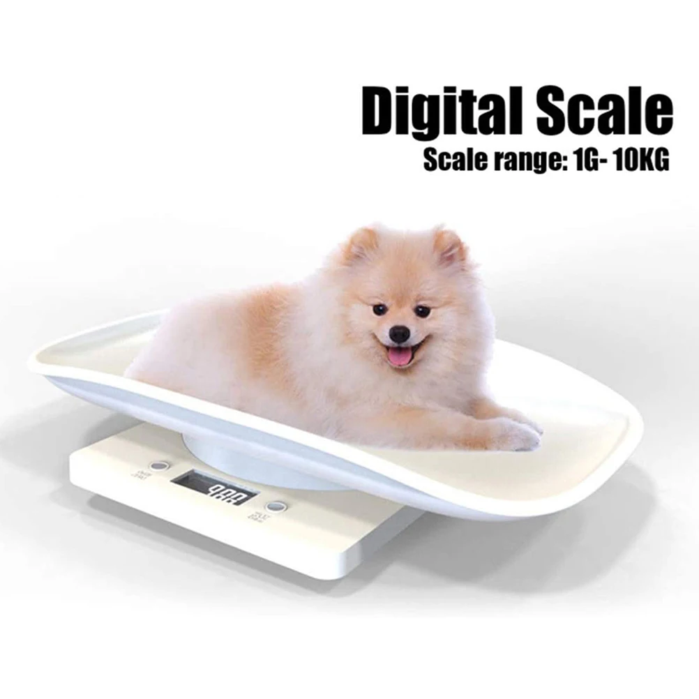 500g Mini Pet Scale Pet Dog Cat Animal Digital Scale Infant Weight Scale LCD Electronic Scales (kg/oz/lb) with Backlight