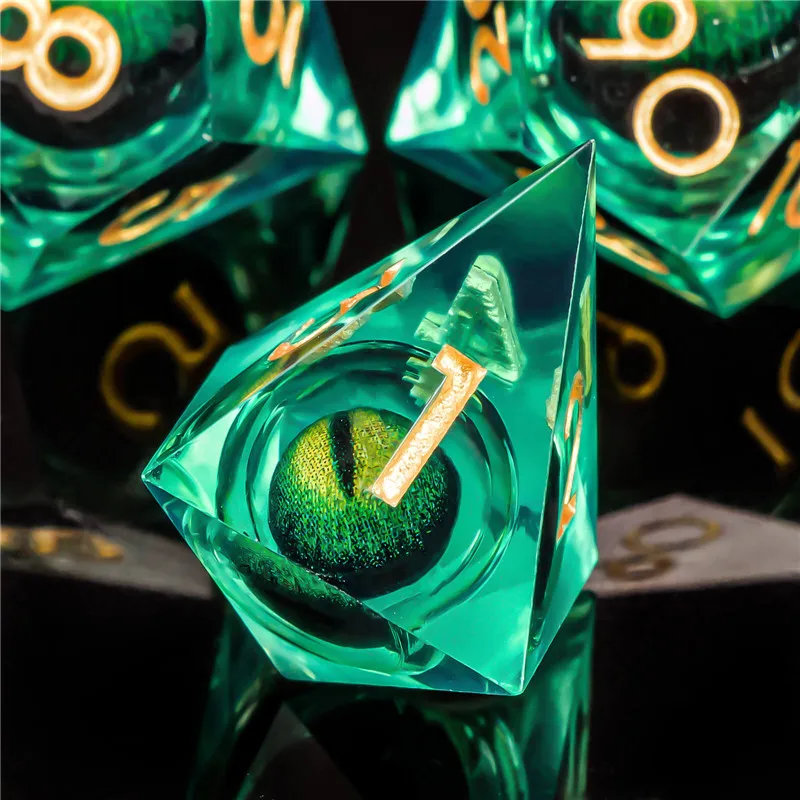 Плавучие кости KERWELLSI с жидким сердечником из смолы набор костей для подземелья и