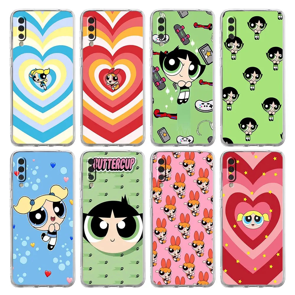 

Cartoon Powerpuff Girls Phone Case For Samsung Galaxy A50 A70 A20 A30 A40 A20E A10 A10S A20S A02S A12 A22 A32 A52S A72 5G Cover