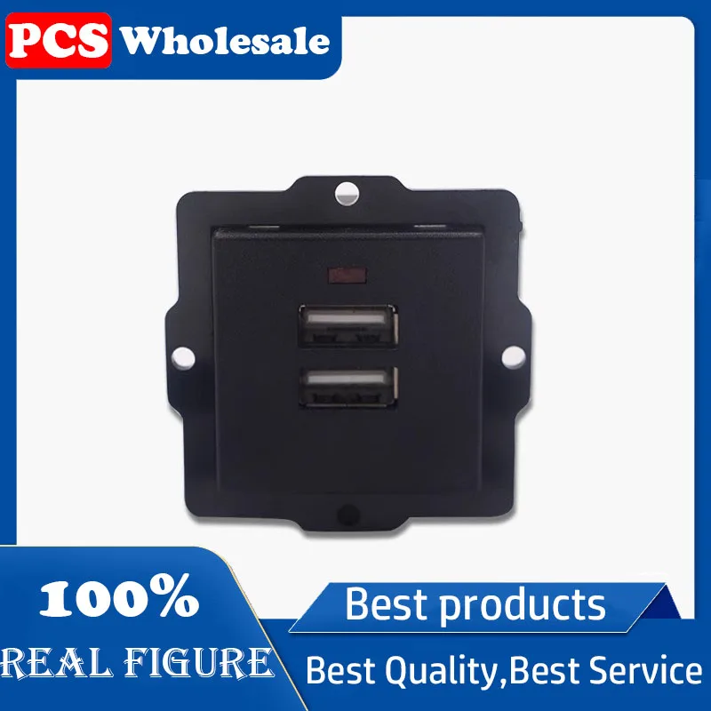 

Double USB interface card embedded USB socket outlet plugged into AC power socket module plugged equipment