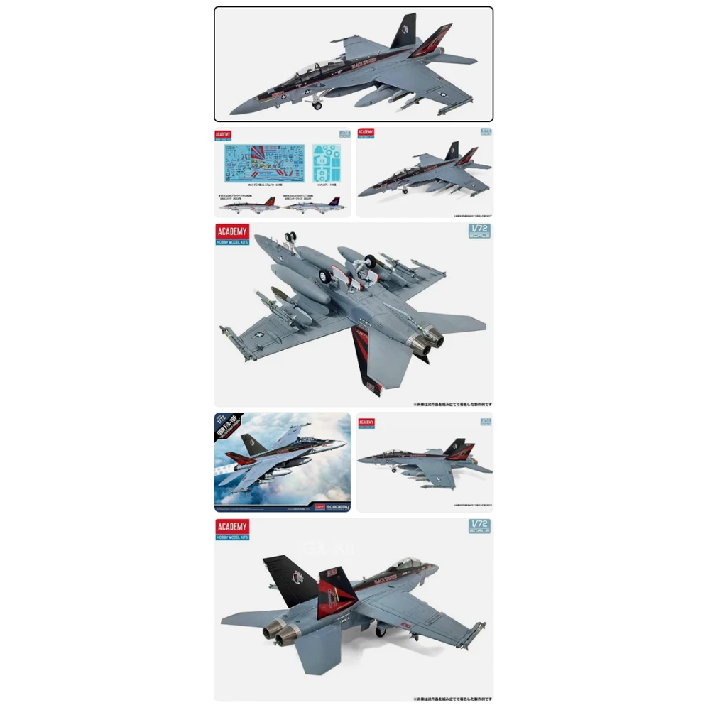 Модель самолета-истребителя FA-18F VFA-154 ВМС США, масштаб 1:72, пластиковый конструктор Academy 12577, набор для сборки, хобби-модель, игрушка для творчества (art.: 3920d0f28af0d) - 3920d0f28af0d