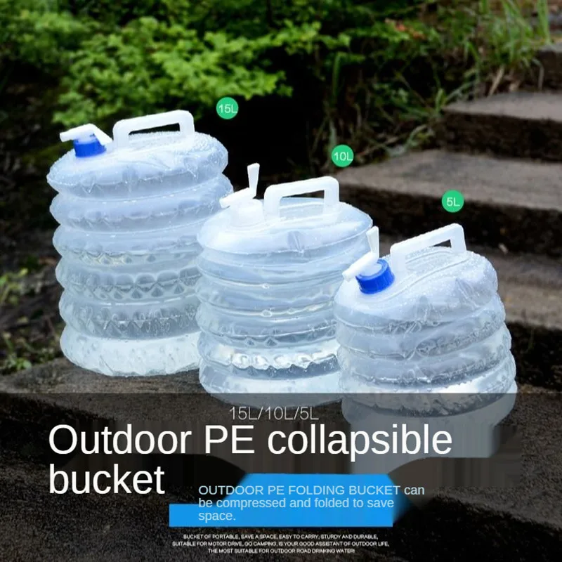 

15L Capacity Outdoor Water Bucket Water Canister Portable Hiking Drinking Camp Cooking Picnic BBQ Water Container With Faucet