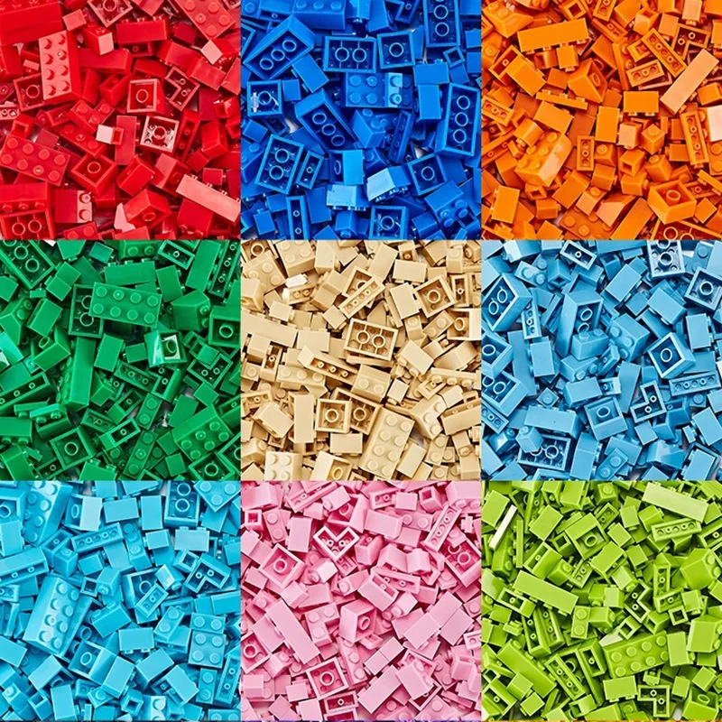 

250 Grams 20 Colors Bulk Building Blocks City DIY Creative Model Assemble Bricks Educational Toys Kids Gifts Compatible Brand