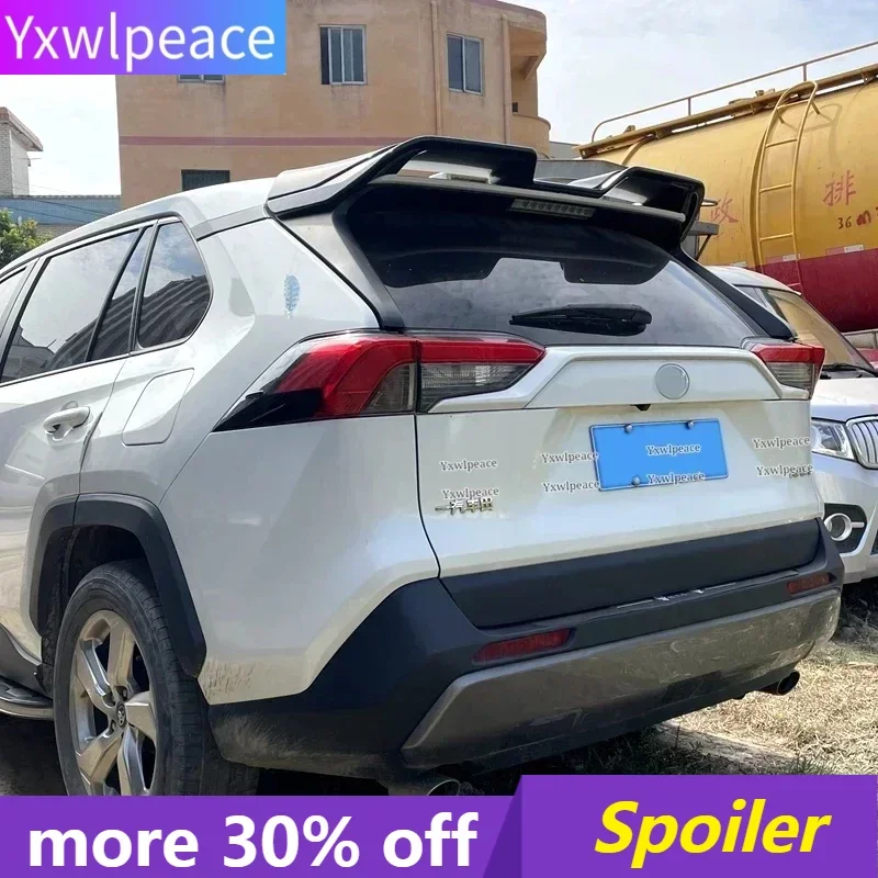 Новинка спойлер для Toyota RAV4 2020-2022 АБС глянцевый черный/карбоновый внешний вид