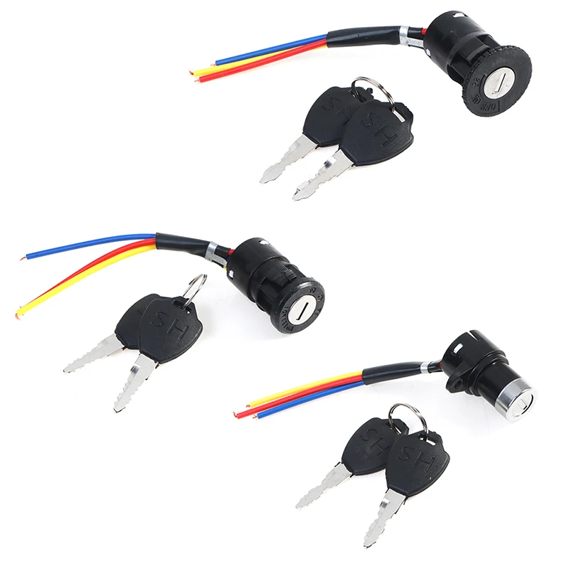 

Ignition Switch Key Power Lock Universal Electric Bicycle Biking Portable Dustproof Cycling Parts for Electric Scooter