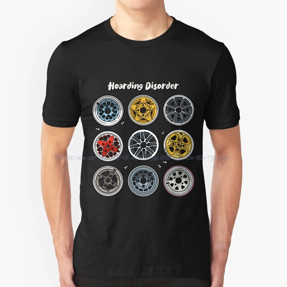 

10 Inch Wheels Club T Shirt 100% Cotton Tee Car Engine Racer Garage Racing Automobile Mini Vintage Old Small Petrolhead Motoroil