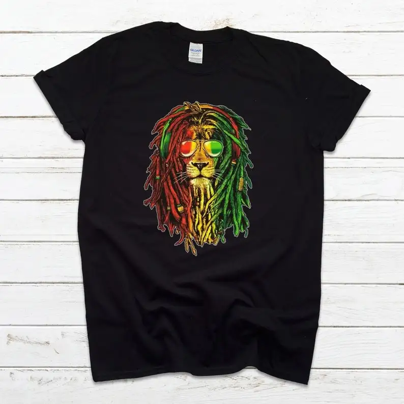 

Lion Reggae Music Rasta Funny Cool T Shirt 1786