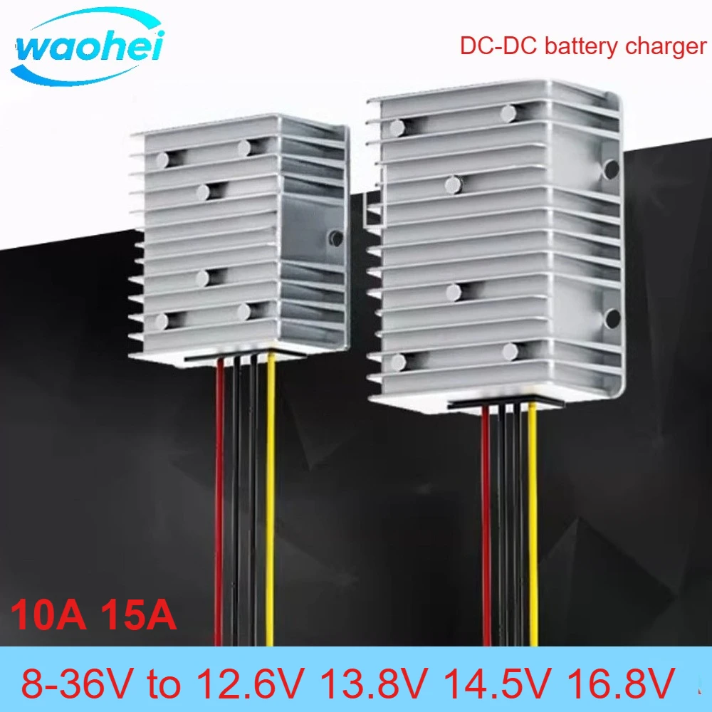

Автоматический понижающий преобразователь waohei 8-36В в 14,5В/12,6В/13,8В/16,8В 10/15А