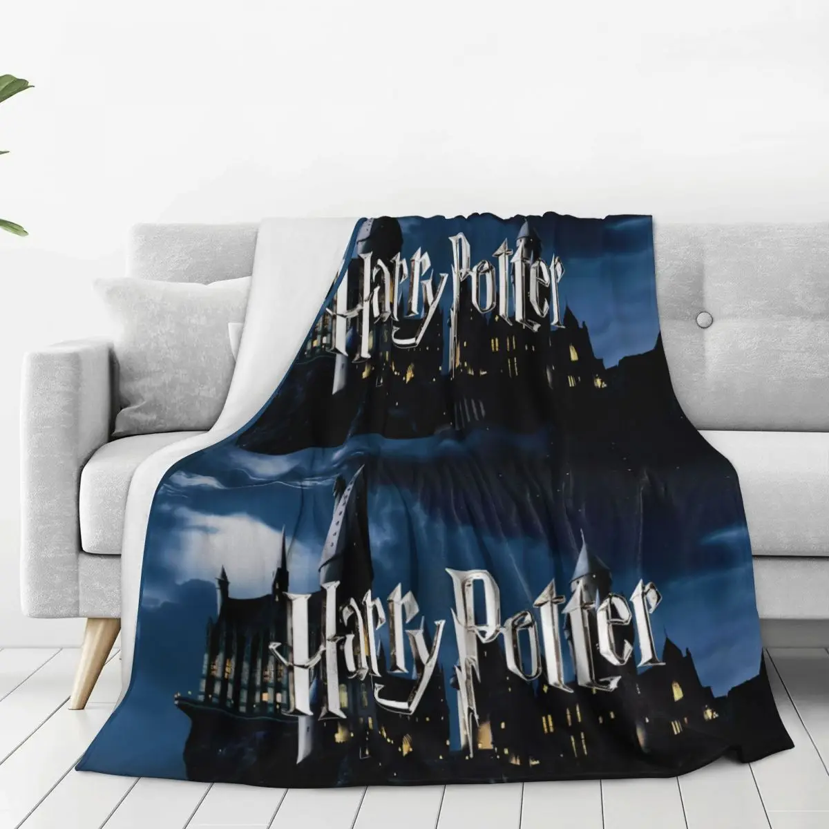 Одеяло с логотипом H-Harry P-Potter плюшевое постельное белье теплым узором пледы для